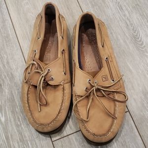 Sperry Tan Boat Shoes, 10 XW